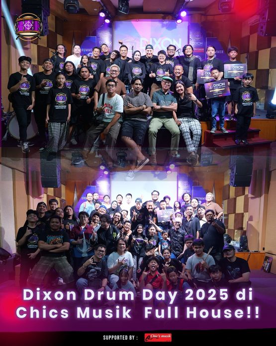 Recap keseruan Dixon Drums Day 2025.Kapan lagi bisa ngumpul bareng temen-temen drummer. Duduk ba (8)