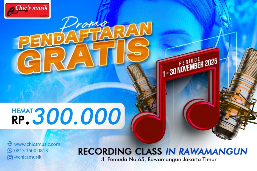 Promo Pendaftaran Gratis Recording Class!