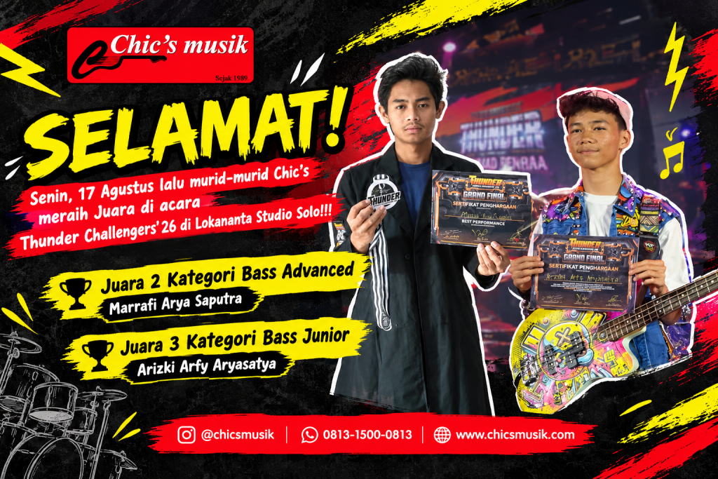 Murid Chic’s Juara Thunder Challengers’ 26 di Lokananta Studio Solo