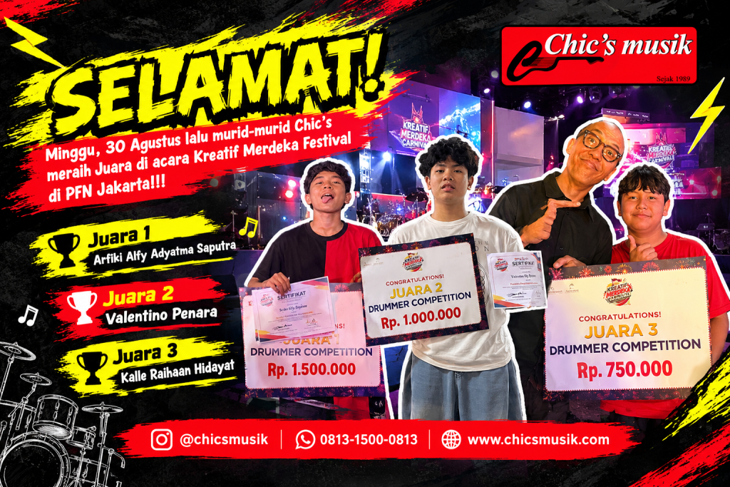 Murid Chic’s Juara di acara Kreatif Merdeka Festival di PFN Jakarta