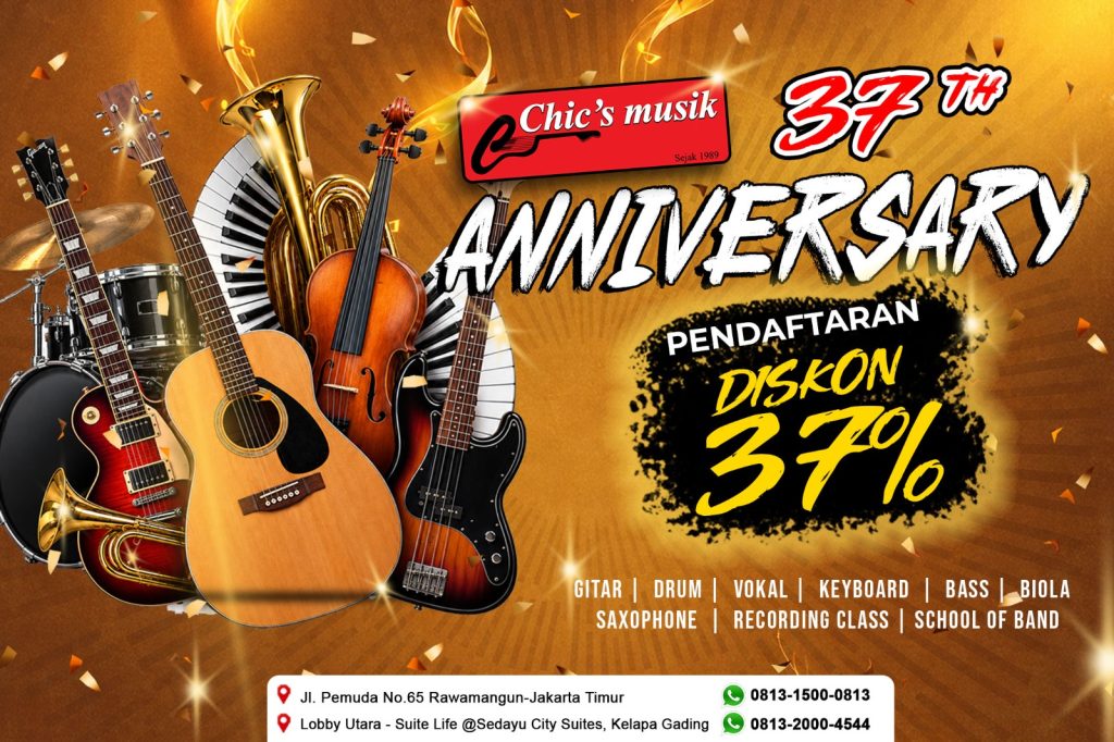 37 Year Of Chic’s Musik! Diskon Pendaftaran 37%